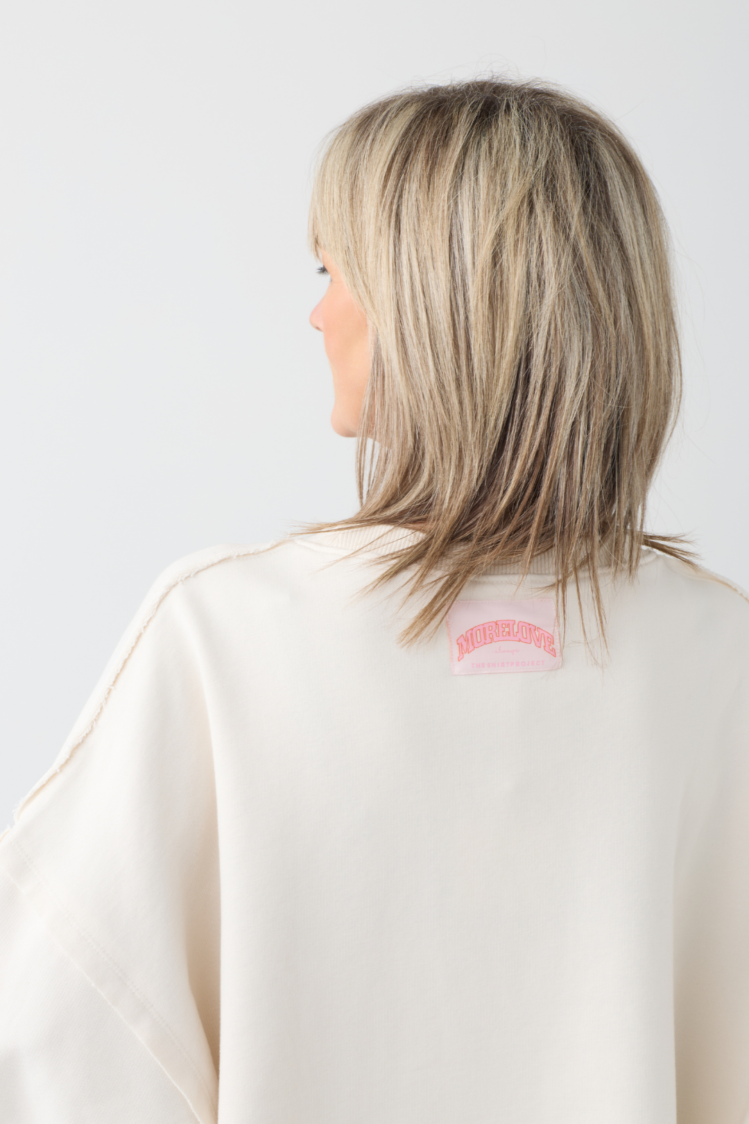 TSP Ecru/Pink Amore Sweatshirt