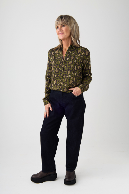 Mac Danni Dark Rinsed Barrel Jeans
