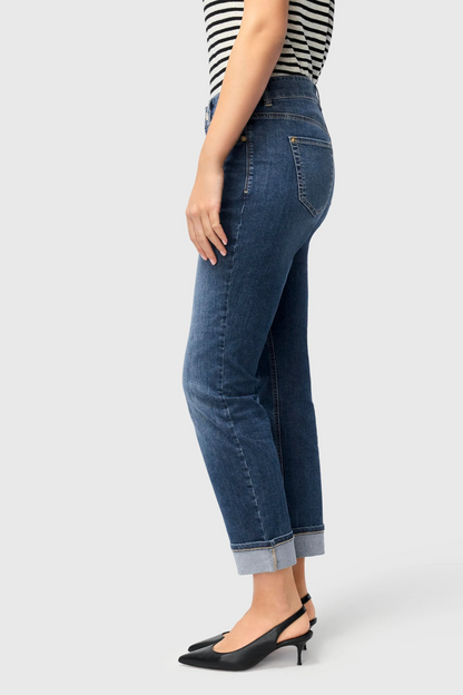 Mac Sue Straight Fit Blue Jeans