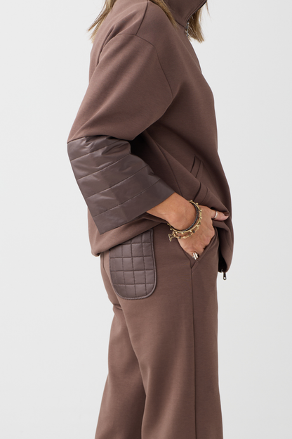 Margittes Brown Patch Pocket Trousers