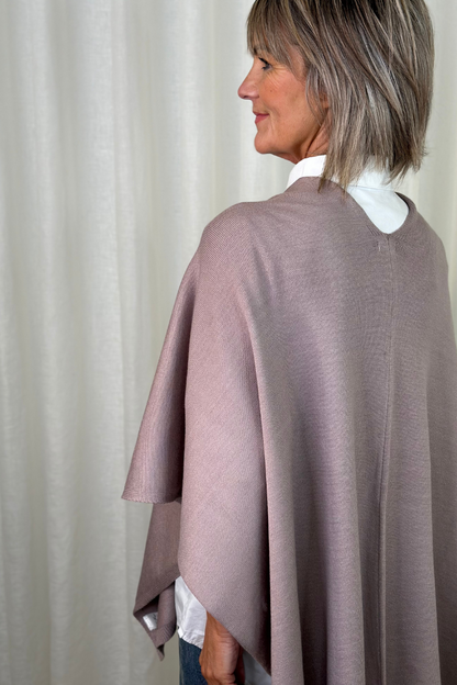 Taupe Pull Through Poncho