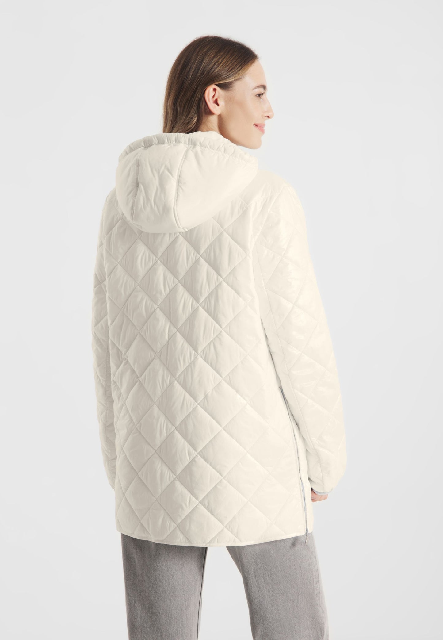 FF Champagne Long Quilted Jacket