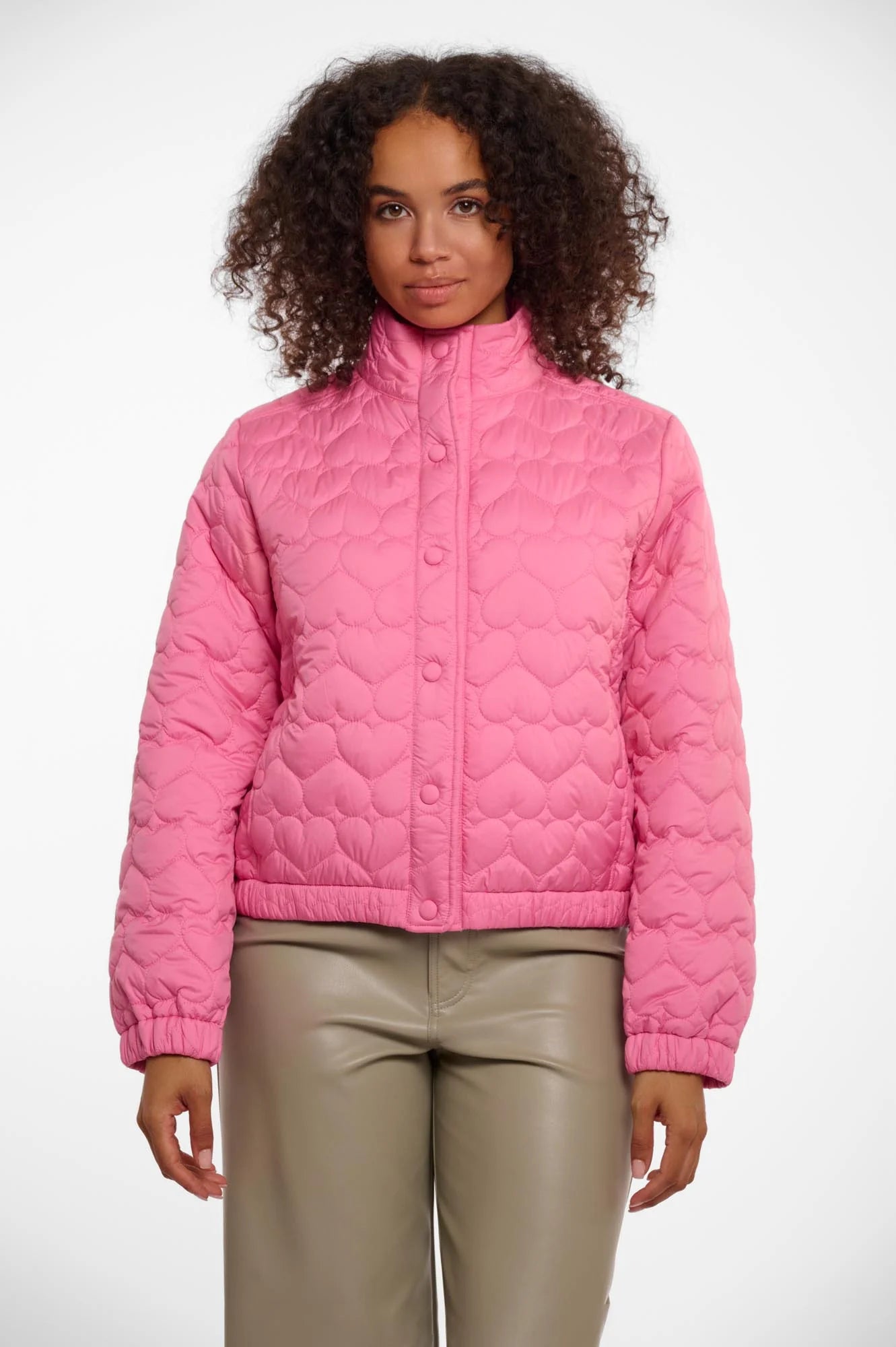 Rino & Pelle Aba Bright Pink Bomber Jacket