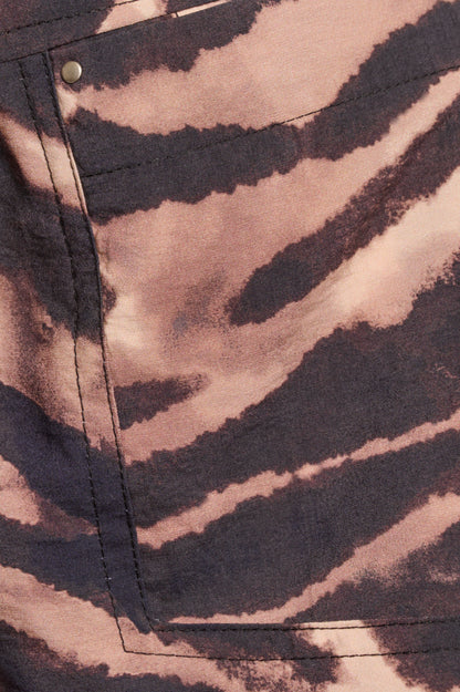 Rino & Pelle Auda Brown Zebra Blouson Jacket