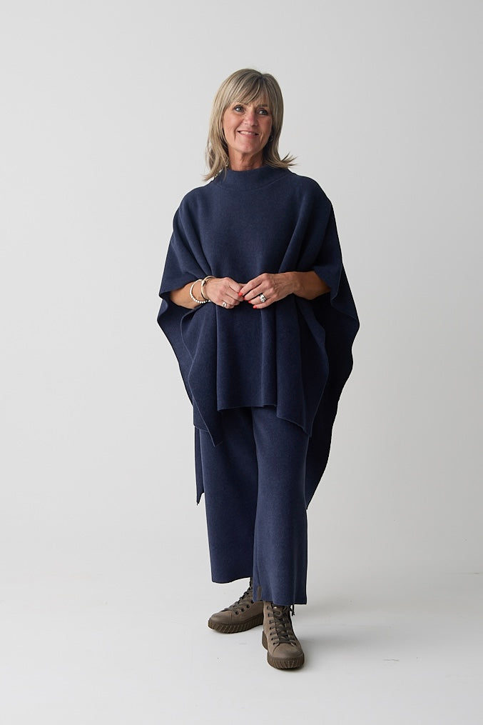 Henriette Steffensen Evening Blue Poncho