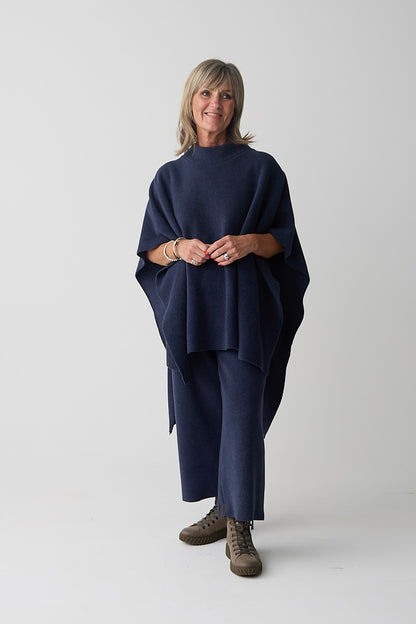 Henriette Steffensen Evening Blue Poncho