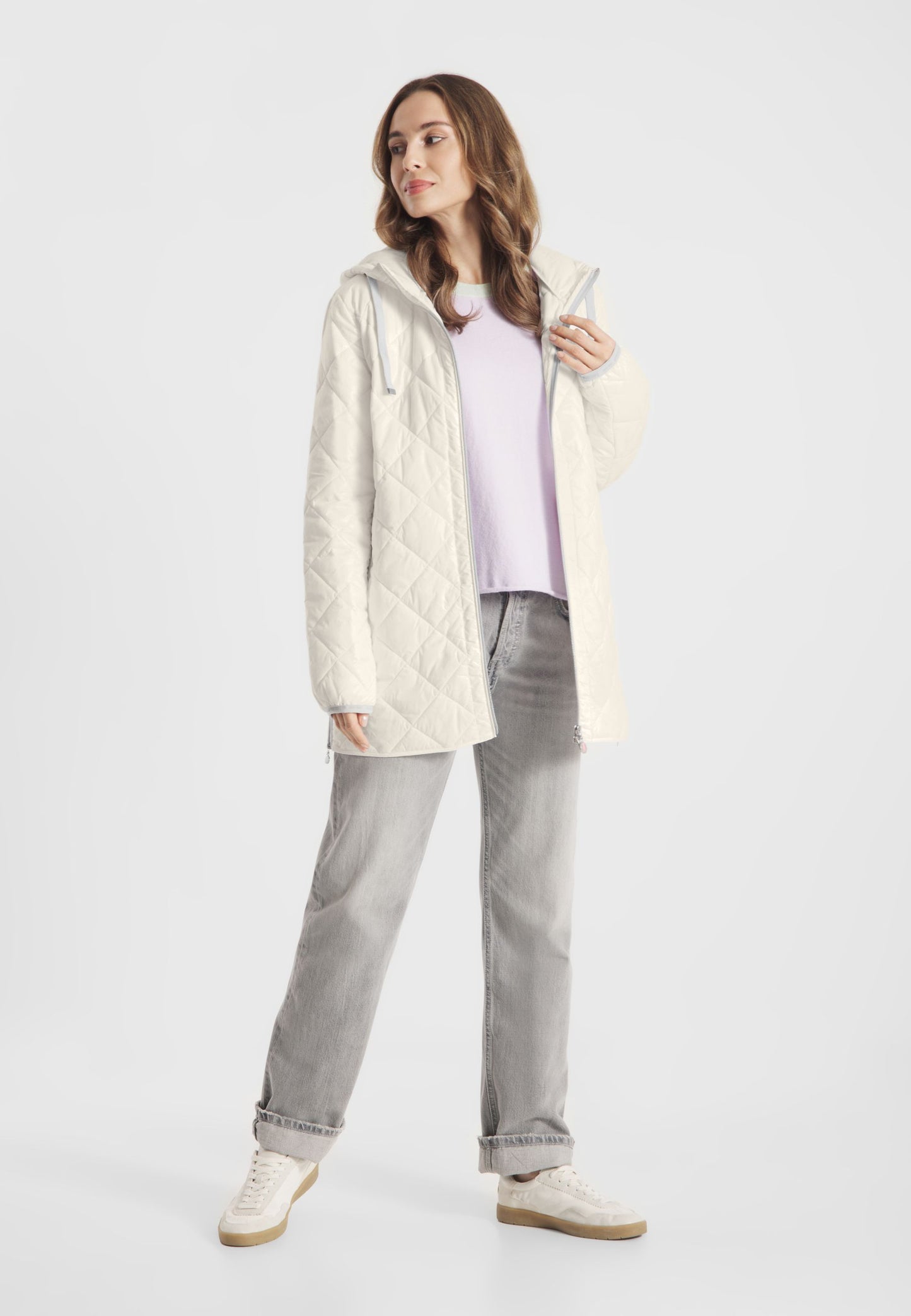 FF Champagne Long Quilted Jacket