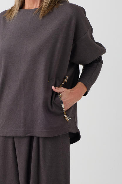 el2 DarK Grey Top 1031
