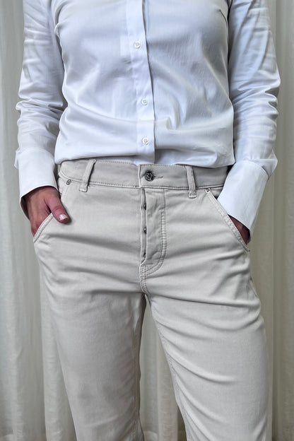 MAC LU Ivory Antique Relaxed Jeans