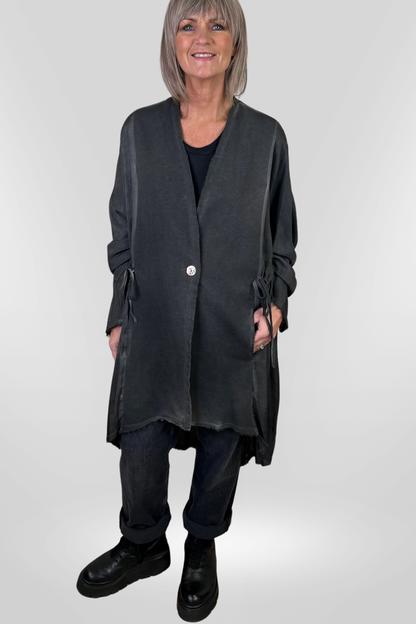 Sanctamuerte Grey Storm Cardigan