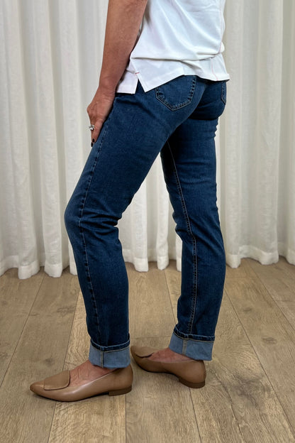 Mac Sue Straight Fit Blue Jeans