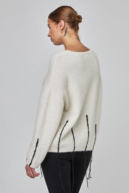 Uchuu Milk Jumper with String Hem