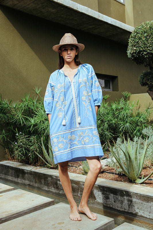 Rose and Rose Chiswick Blue Dress