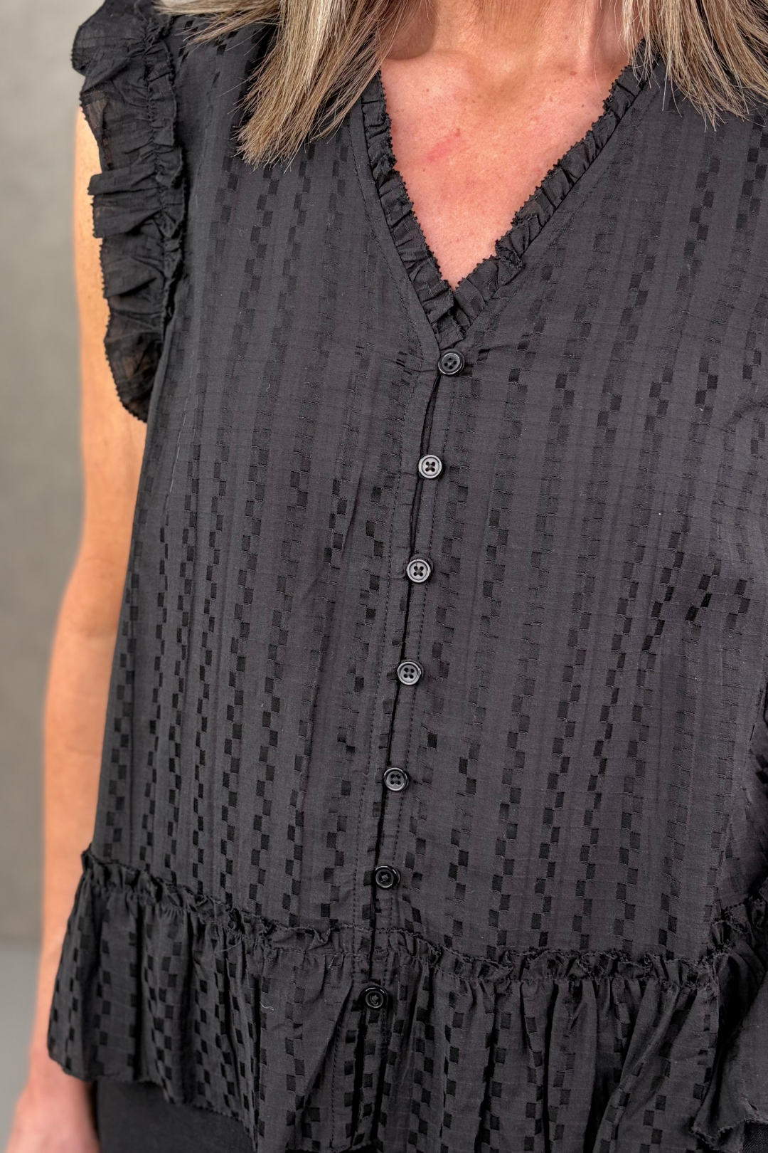 Part Two Aneka Black Blouse