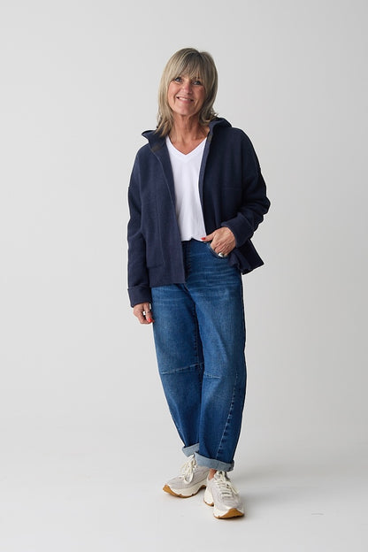 HS Evening Blue Sporty Cardigan