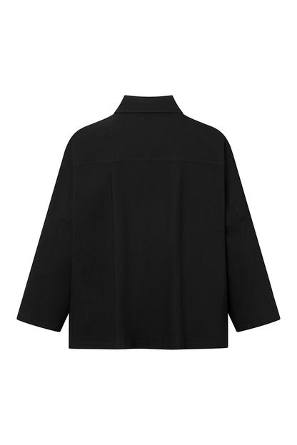 Elsewhere Black Cavalry Boxy Jacket