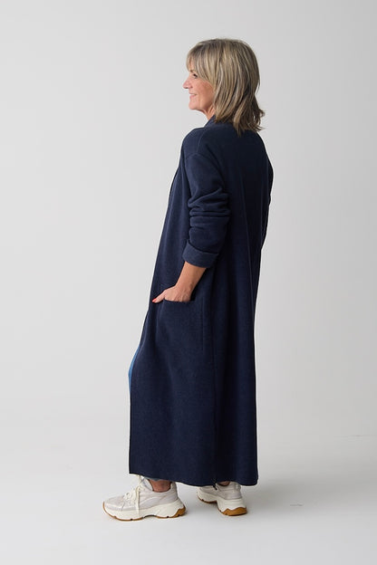 Henriette Steffensen Evening Blue Long Cardigan