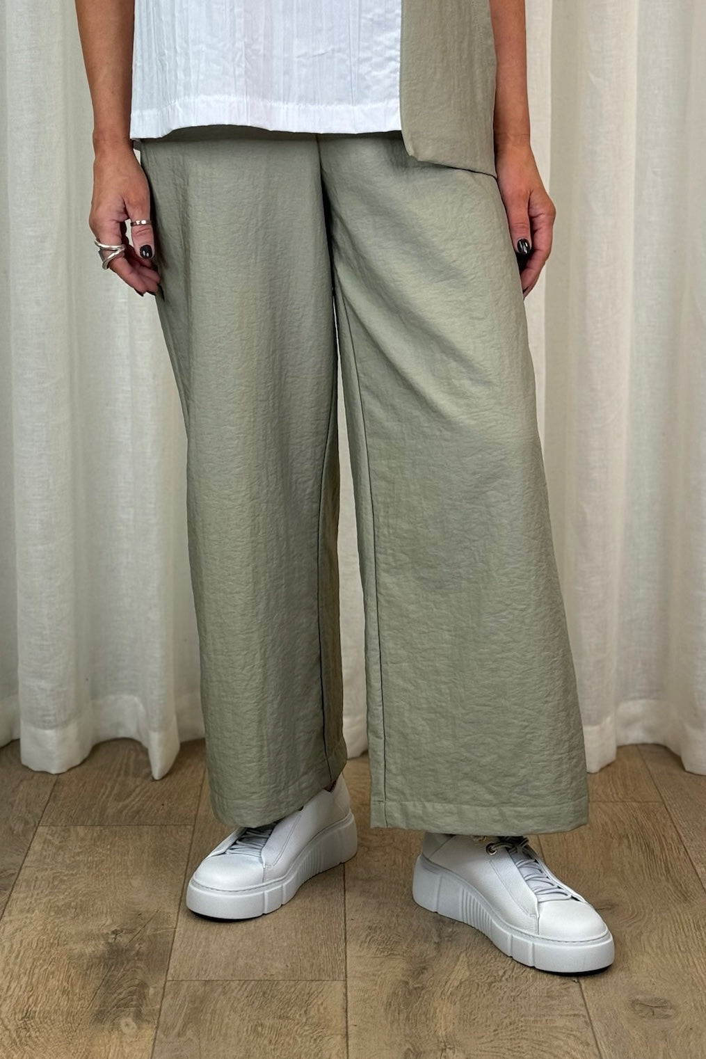 Naya Biscuit Wide Leg Trousers