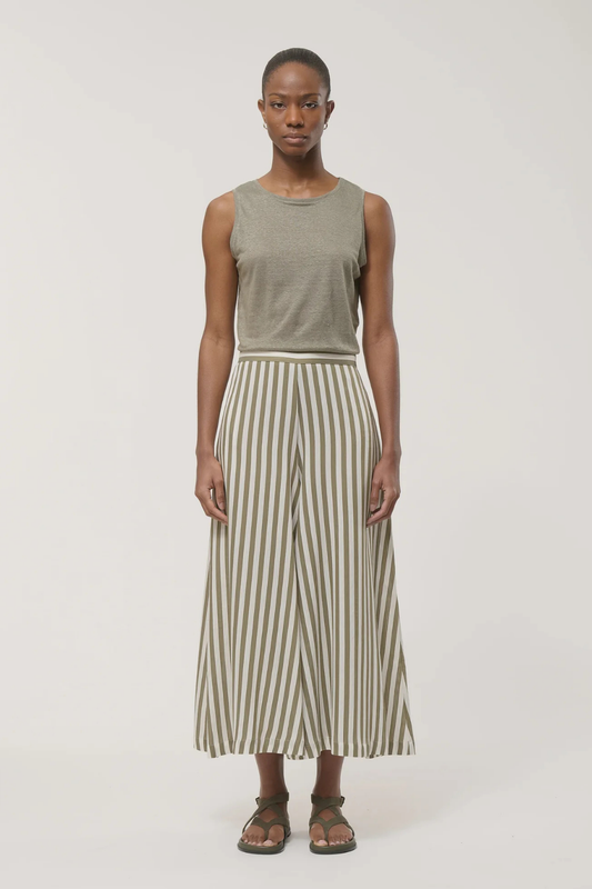 Humility BRISTOL Army/Off-White Stripe Culotte