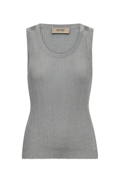 Mos Mosh Relena Amanda Silver Knit Vest Top