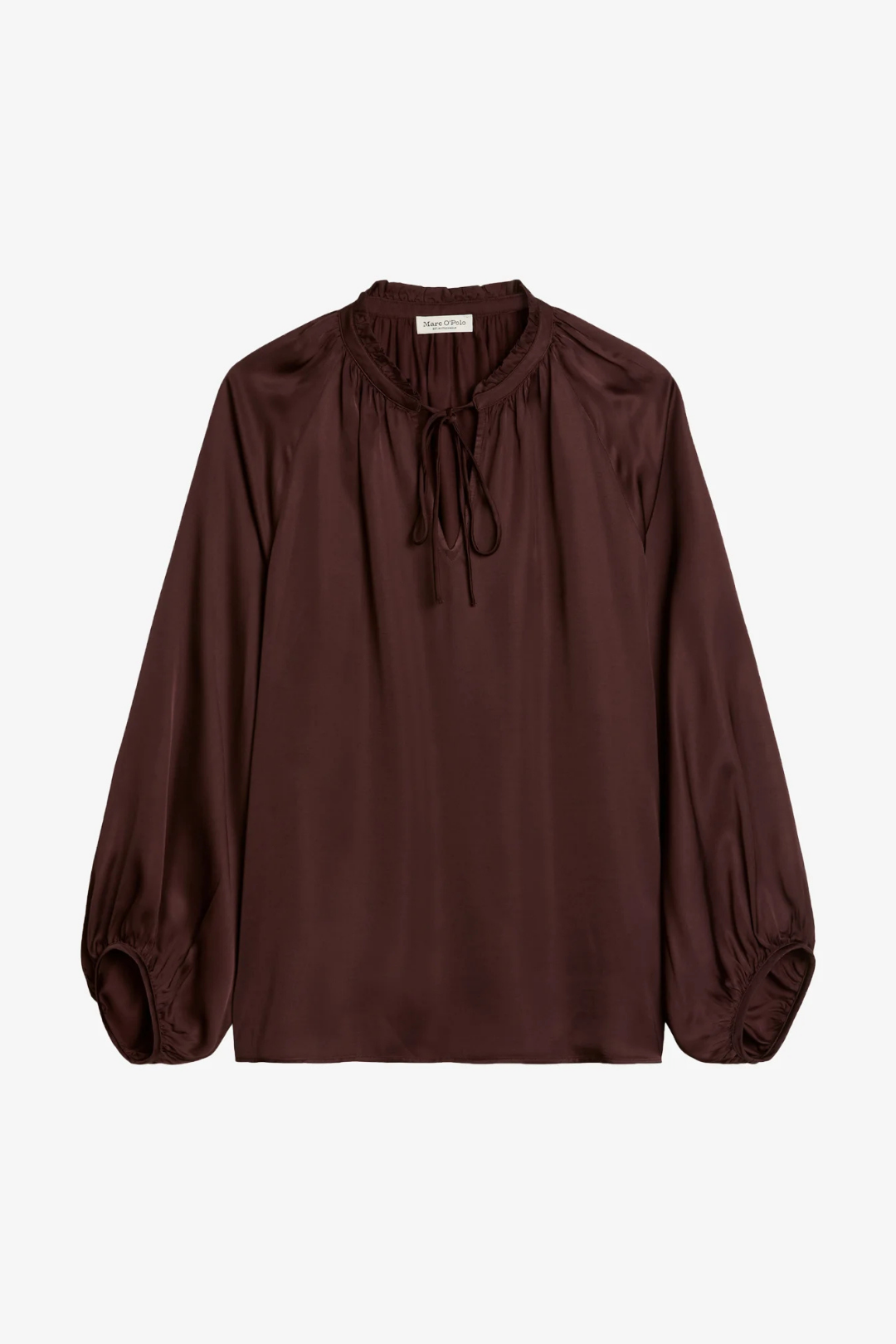 Marc O'Polo Black Cherry Tie Neck Blouse