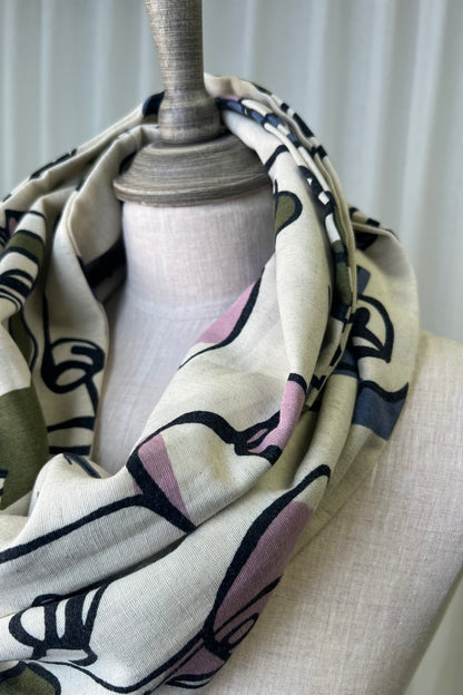 My Soul Multi Picasso Looped Scarf