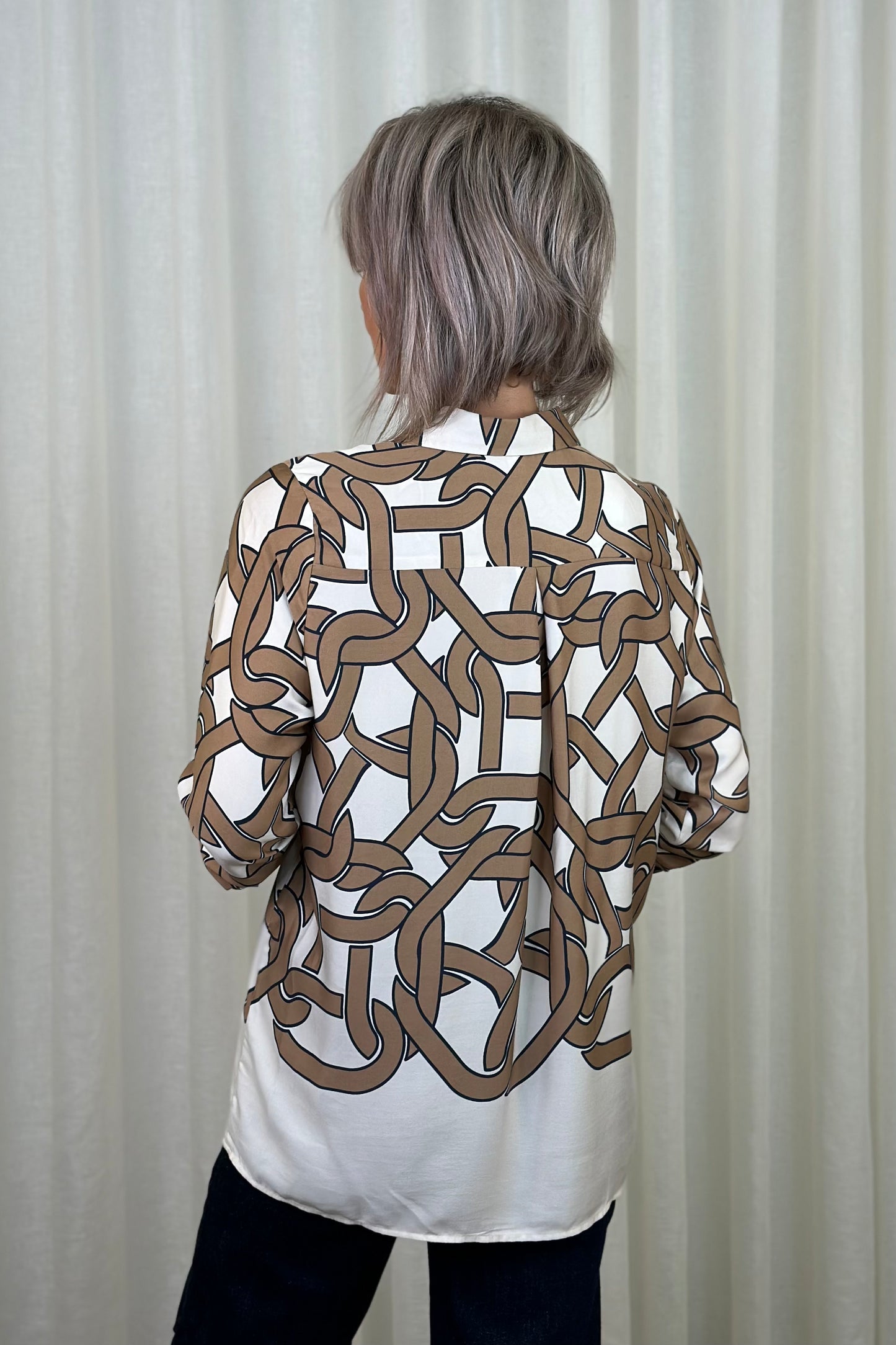 Milano Camel Print Blouse