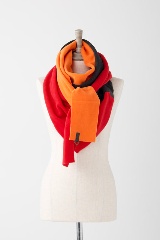 HS Orange/Soft Black/Red Triangle Scarf