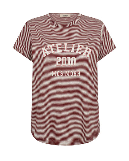 Mos Mosh Camp Cowhide Stripe T-Shirt