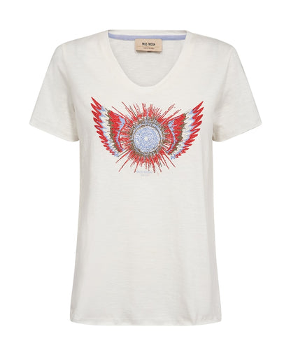 Mos Mosh Romi Ecru Gethi Glam T-Shirt