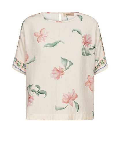 Mos Mosh Palma Big Orchid Ecru Blouse