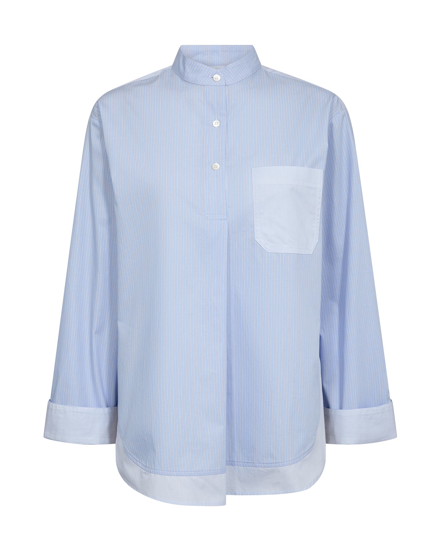 Mos Mosh Bronwyn Brunnera Blue Stripe Shirt
