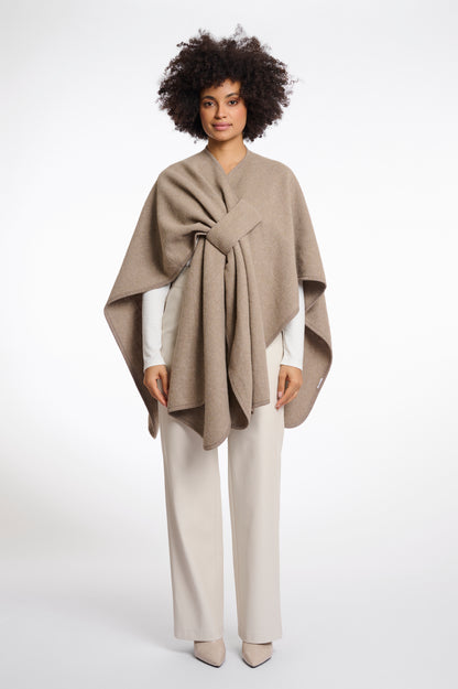 Rino & Pelle Marwa Toffee Woven Cape