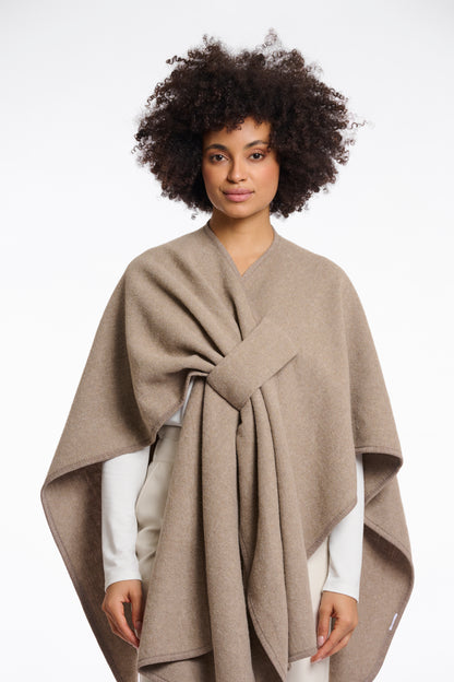 Rino & Pelle Marwa Toffee Woven Cape