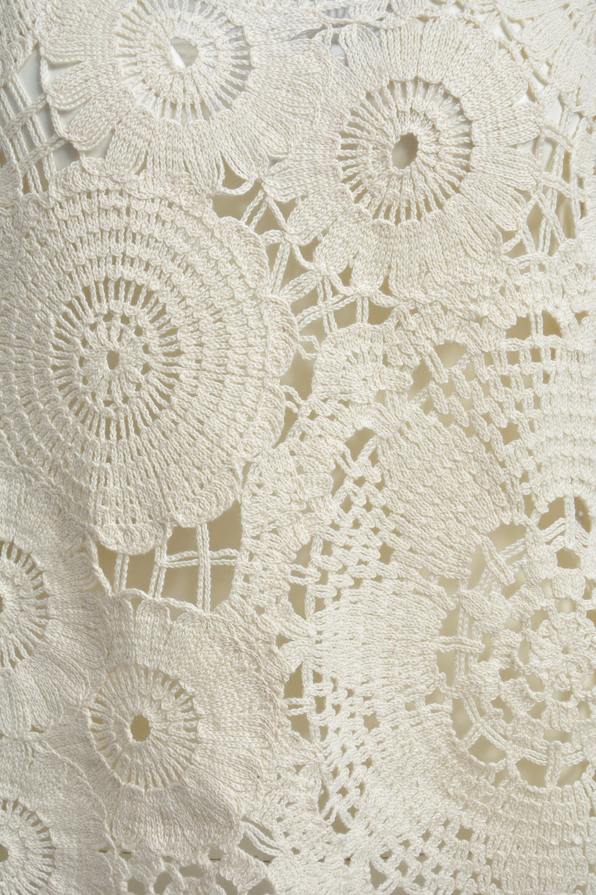 Milano Sand Crochet Vest Top