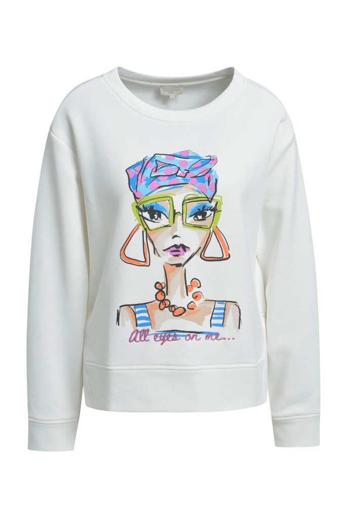 Milano Off White Lady Print Sweatshirt