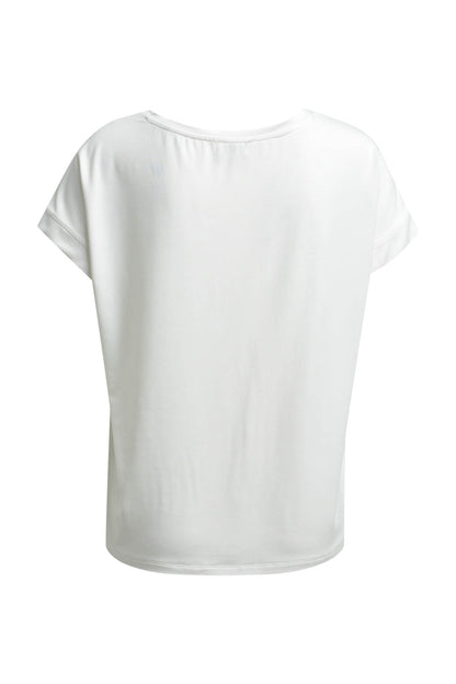 Milano Off-White Holiday Print Top