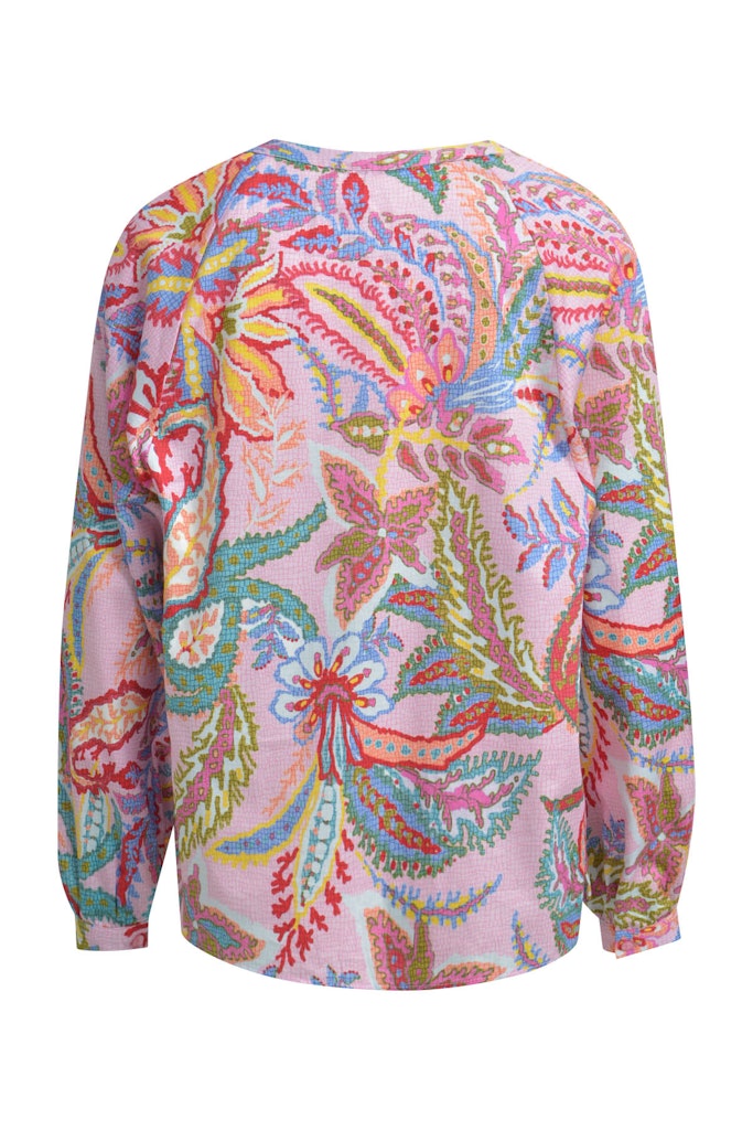 Milano Rose Print Raglan Sleeve Blouse