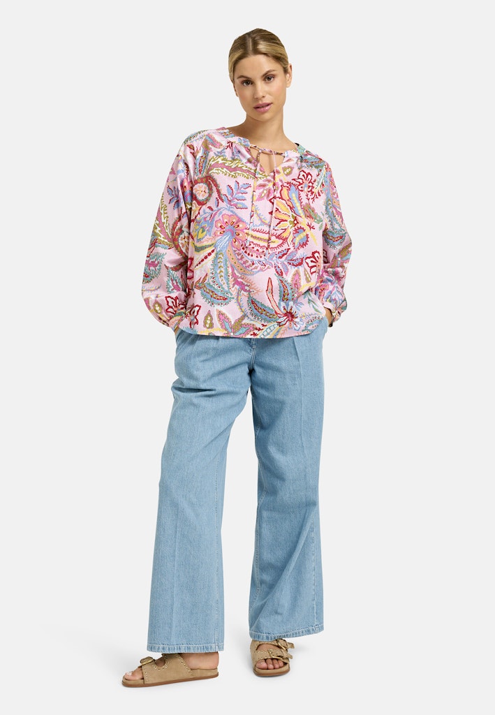 Milano Rose Print Raglan Sleeve Blouse