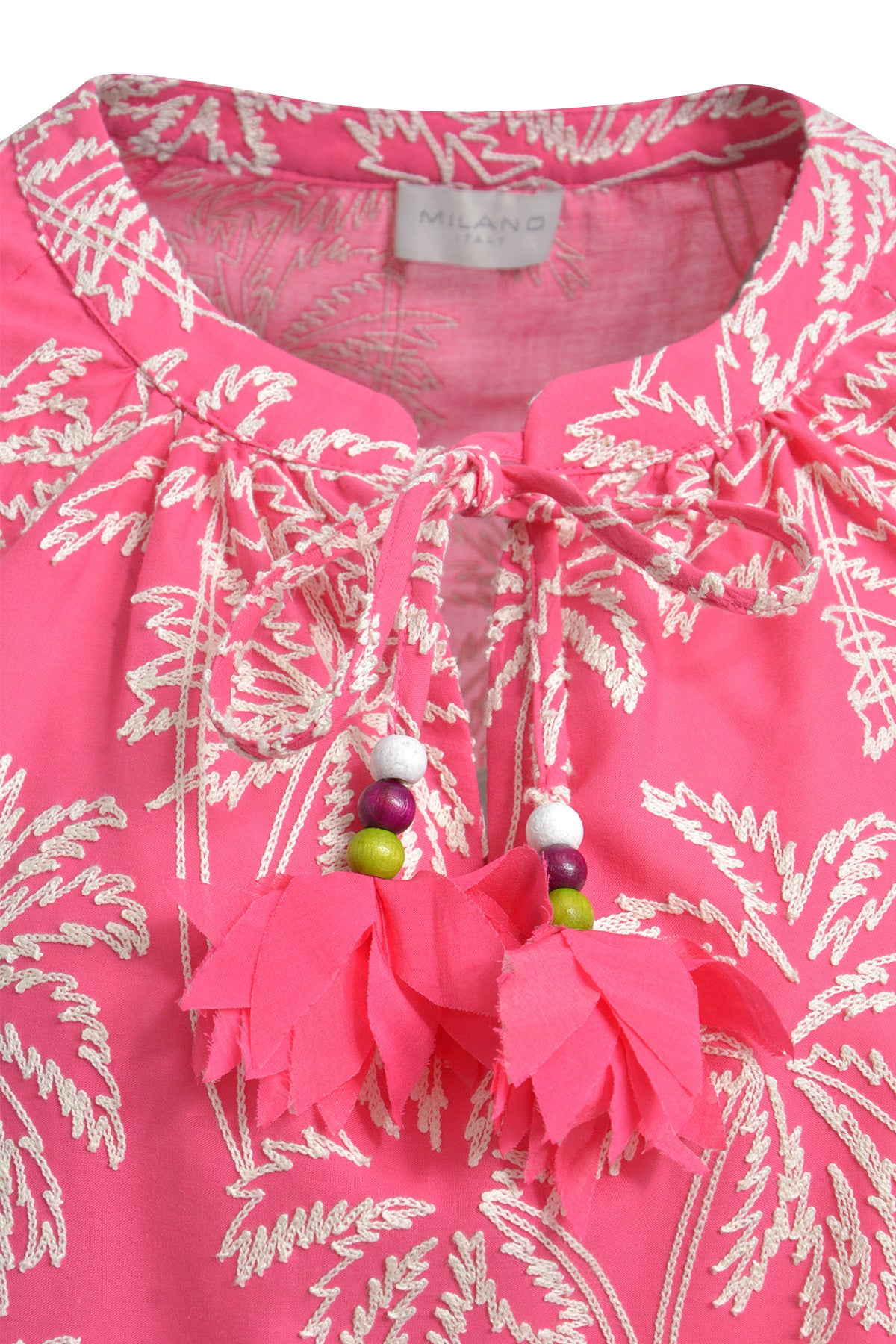 Milano Pink Print Raglan Sleeve Blouse