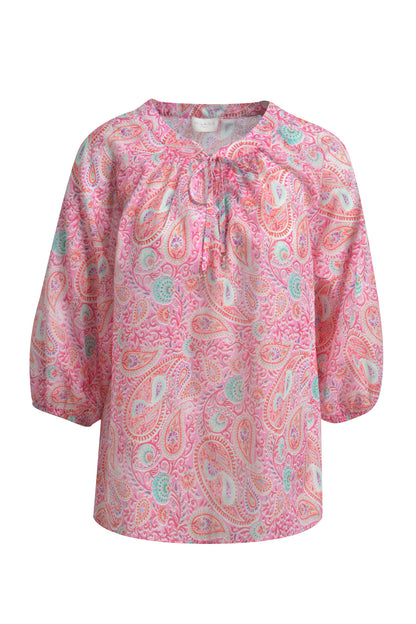 Milano Orchid Print Raglan Sleeve Blouse