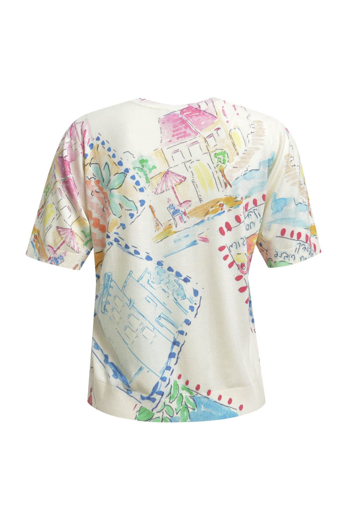 Milano Light Blue Print Cardigan