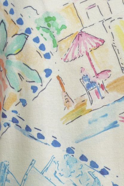 Milano Light Blue Print Cardigan