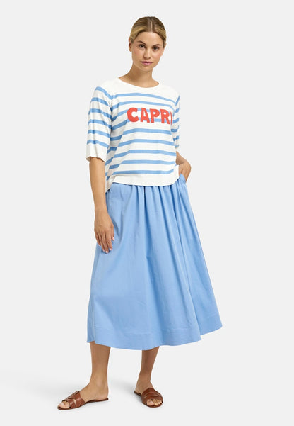 Milano Ocean Print Stripe CAPRI Jumper