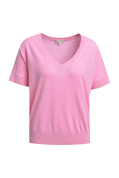 Milano Orchid V-Neck Batwing Jumper