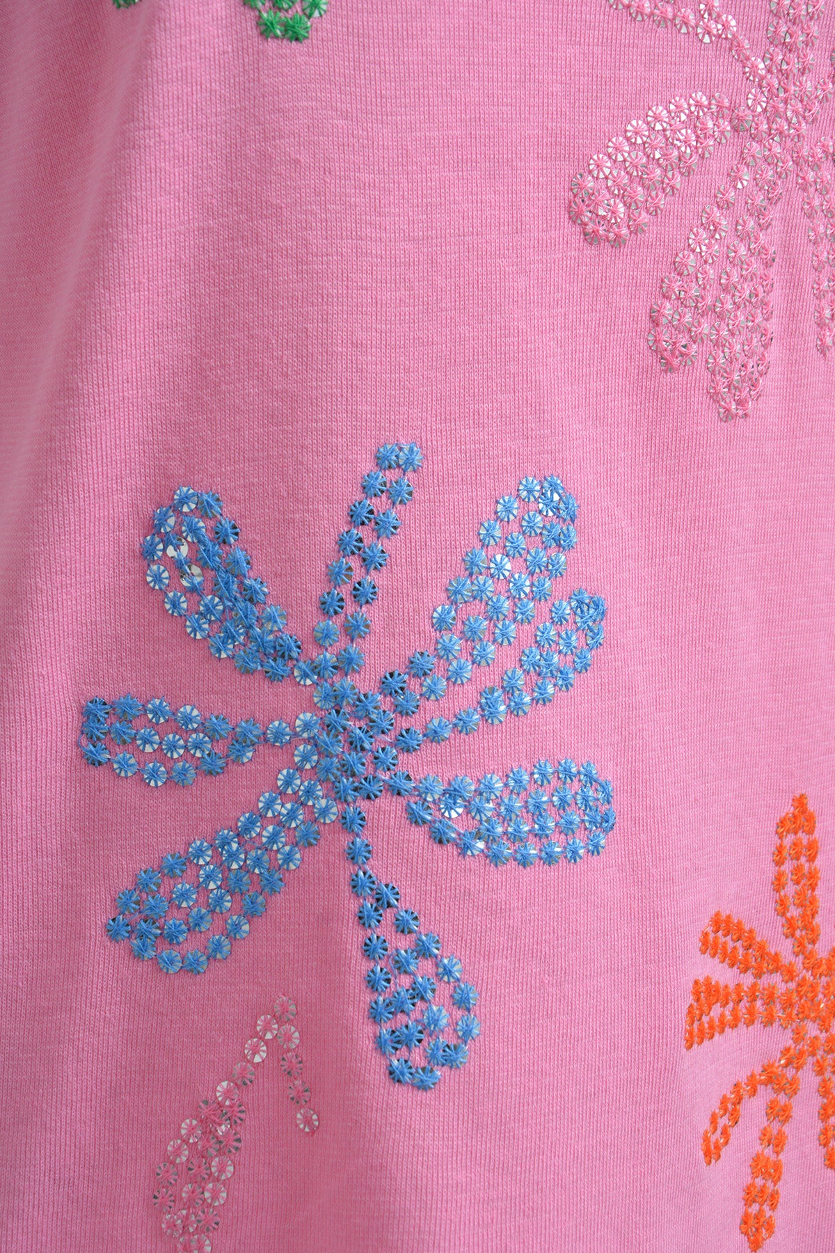Milano Orchid Sequin Flower T-Shirt