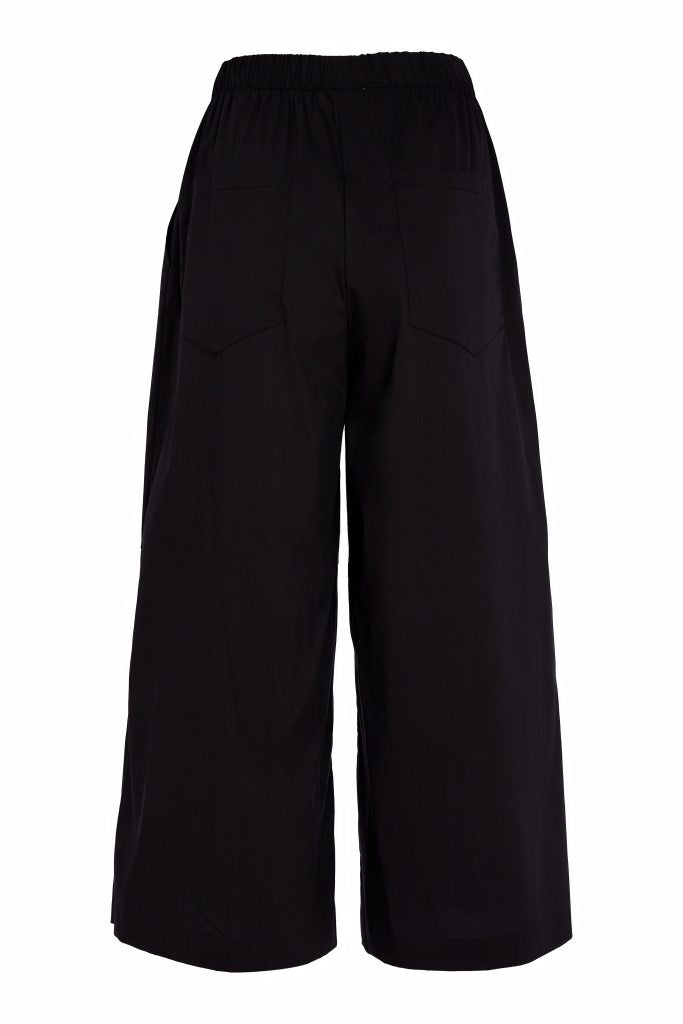 Naya Black Wide Leg Crop Trouser