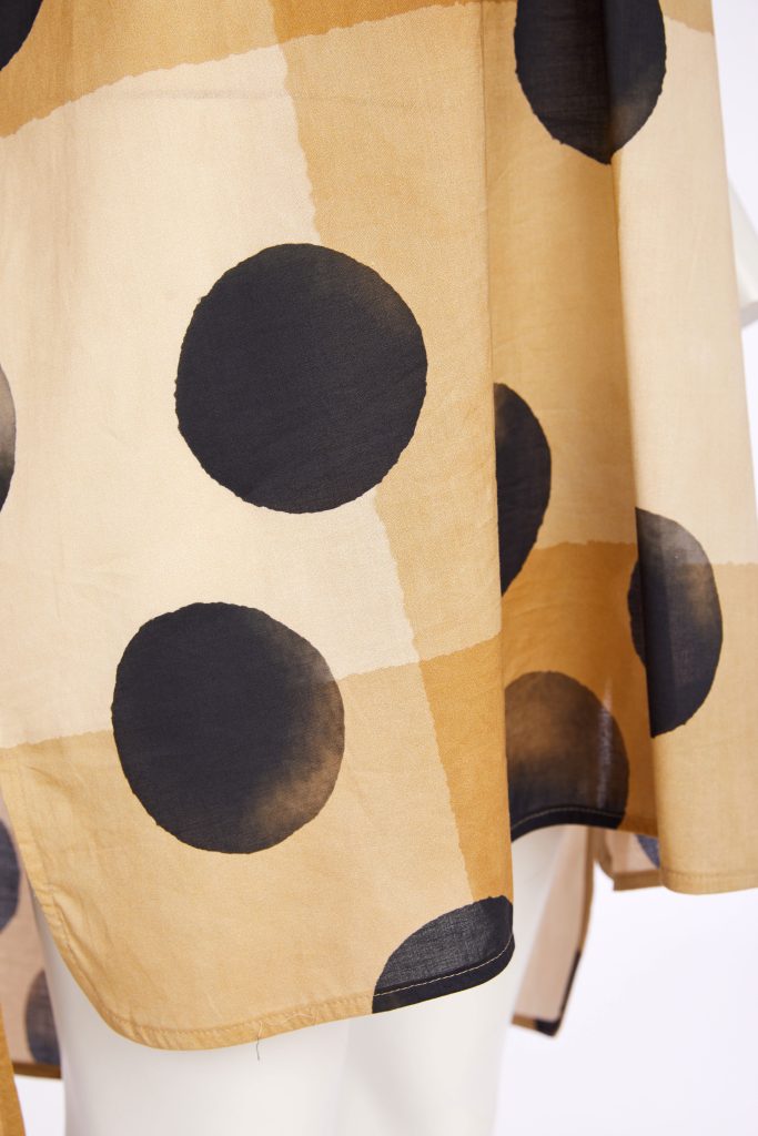 Naya Tan Spot Print Round Neck Top