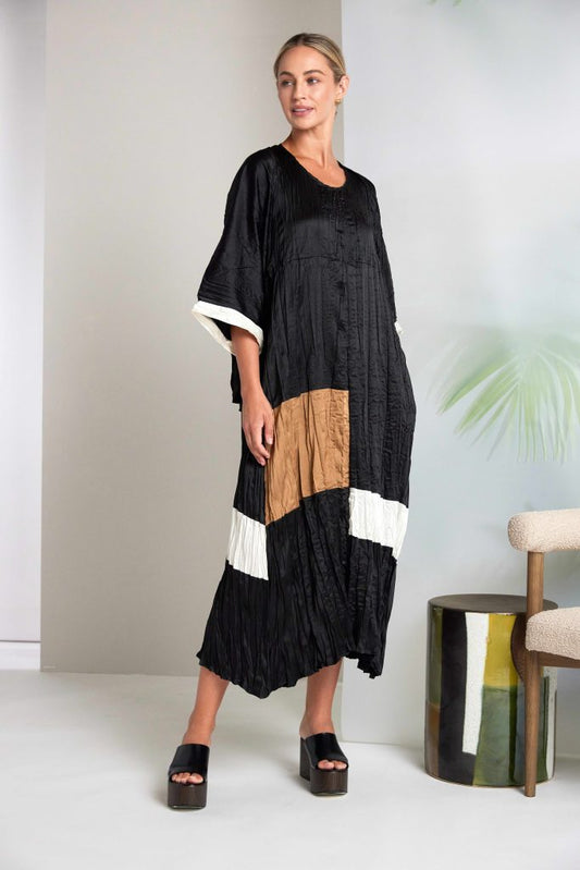 Naya Black/Off White Crushed Shrug