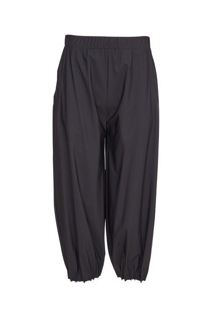 Naya Black Wide Leg Tuck Hem Trousers